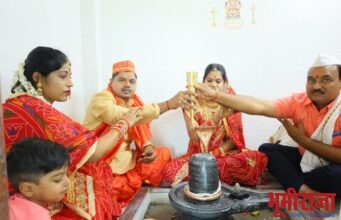 शेलगाव उजाड हनुमान मंदिर येथे भक्त मंडळीच्या वतीने भगवान शंकराच्या पिंडीची स्थापना व नागपंचमीचा उत्सव मोठ्या उत्साहाने साजरा.