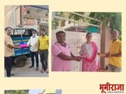 शहरातील नगरपालिकेच्या मार्फत कचरा गोळा करणाऱ्या वाहन चालक व कर्मचाऱ्यांचा लायन्स संस्कृती क्लब तर्फे सत्कार.