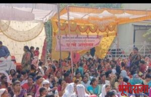 १० हजार सन्मानधन, पाच हजार माध्यान्ह भोजन भत्ता द्या! अकोला बिल्डिंग पेंटर्स बांधकाम मजूर असोसिएशनने दिले धरणे