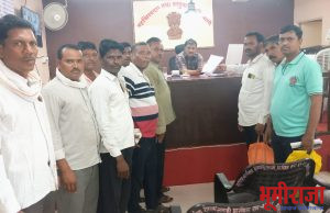 अवैध रेती माफीयांच्या त्रासाला कंटाळुन शेतकऱ्यांचे तहसिलदार सह आमदारांना निवेदन