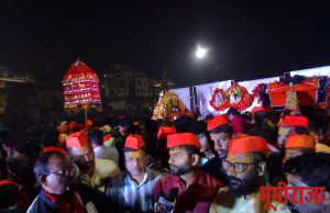 बिरोबाच्या नावानं चांगभलं …बाळूमामाच्या नावानं चांगभलं… च्या गजरात भंडाऱ्याची उधळण करत आणि ढोलक्यावर स्वाभिमानाची थाप मारून श्री क्षेत्र घोडेगिरी बिरोबा आणि अर्जुनवाडा बिरोबा पालखी भक्ती परिक्रम सोहळ्याचे नाशिक मध्ये भव्य स्वागत