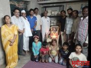 देगांव येथील फुले सार्वजनिक वाचनालयात छत्रपती शिवाजी महाराज यांची जयंती साजरी .