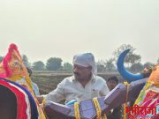 गुढीपाडव्यानिमित्त तास करुन सर्जा-राजाची मनोभावे मा. आमदार जवळगांवकरांनी केली पुजा-अर्चना.