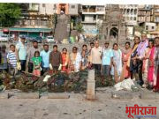 गोदावरी प्रतिष्ठाण नाशिक च्या गोदा स्वच्छता अभियाणाच्या 154 आठवडा प्रसंगी 27 गोदा सेवकांनी काढला तब्बल 1000 किलो कचरा