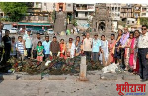 गोदावरी प्रतिष्ठाण नाशिक च्या गोदा स्वच्छता अभियाणाच्या 154 आठवडा प्रसंगी 27 गोदा सेवकांनी काढला तब्बल 1000 किलो कचरा