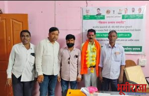 उपविभागीय कृषि अधिकारी किनवट रणविर आणी हदगाव कृषि कार्यालयातील अनुरेखक सोनटक्के नियत वयोमानानुसार शासकीय सेवेतुन सेवानिवृत्त.