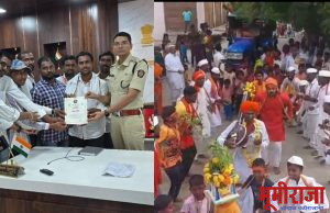 जागृत देवस्थान श्रीक्षेत्र बोरगडी येथील गणेश मंडळाचा सन्मान…