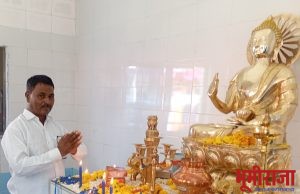 मोखा ता बाळापूर येथे तथागत भगवान गौतम बुद्ध यांच्या मूर्ती स्थापनेचा कार्यक्रम संपन्न