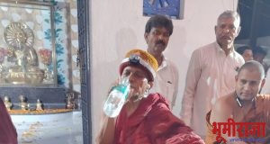 ताडोबा येथील प.पु भंन्ते ज्ञानज्योती महास्थविर यांचे लोहारा येथे जंगी स्वागत, जय भिम च्या घोषणाने दुमदुमला परिसर